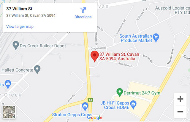 Adelaide Fast Car Removal location map — 37 William St Cavan SA 5094