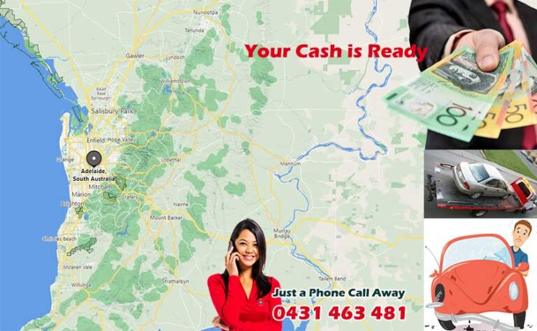 Adelaide cash for cars service map
