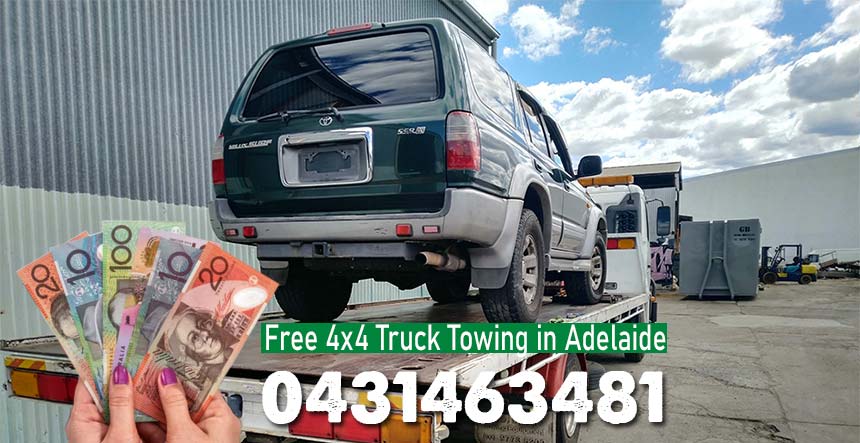 Free 4x4 truck towing Adelaide