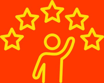 Customer satisfaction five stars