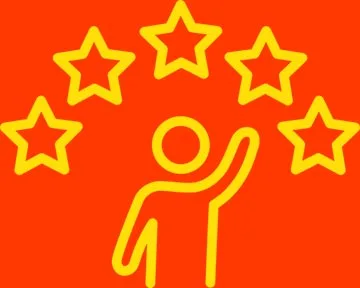 Customer satisfaction five stars